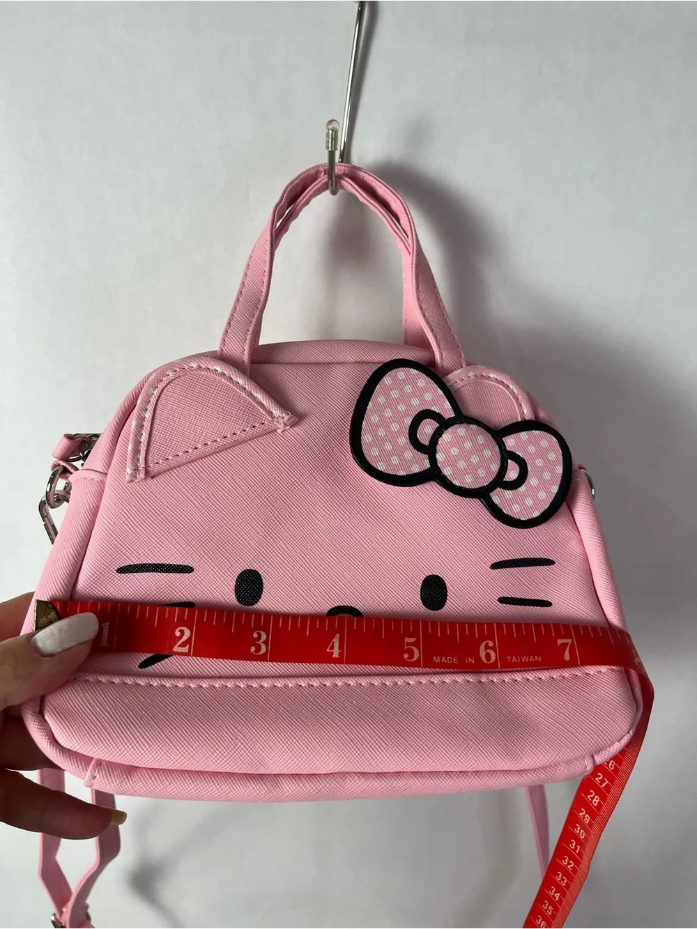 Pink Hello Mini Satchel with removable strap